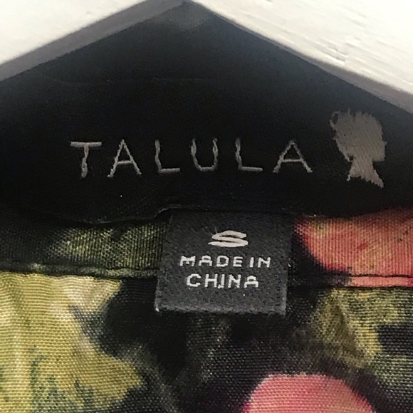 ARITZIA Talula Oversized Floral Shirt Silk Cotton - Picture 4 of 9